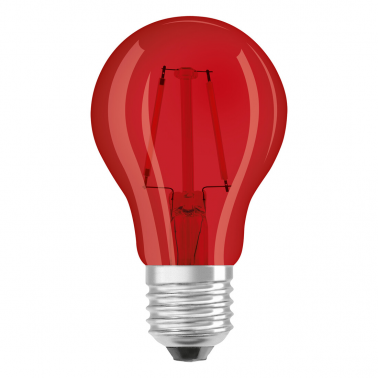 433946 LAMPARA STANDARD LED ROJA E27 2,5W STAR DECOR OSRAM