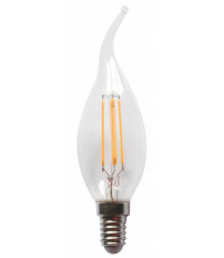 09351 LAMPARA VELA PUNTA FIL LED E14 3,2W 3000K F37 LEDESMA