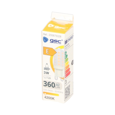 200675028 LAMPARA LED G9 3W 4200K 360Lm GSC