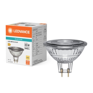 457647 LAMPARA MR16 LED GU5,3 3,4W 3000K 36° 12V LEDVANCE