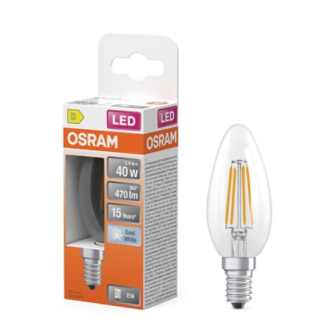 467189 LAMPARA VELA FIL LED E14 3,4W 4000K RETROFIT OSRAM