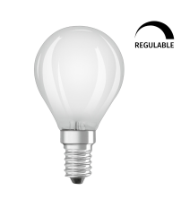 444906 LAMPARA ESFERICA FIL LED MATE REGULABLE E14 3,4W 2700K RETROFIT OSRAM