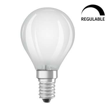 444906 LAMPARA ESFERICA FIL LED MATE REGULABLE E14 3,4W 2700K RETROFIT OSRAM