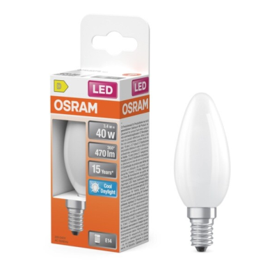 467127 LAMPARA VELA FIL LED MATE E14 3,4W 6500K RETROFIT OSRAM