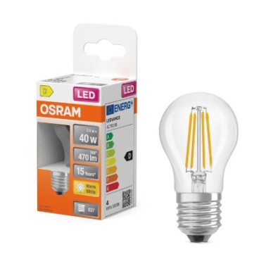 467790 LAMPARA ESFERICA FIL LED E27 3,4W 2700K RETROFIT OSRAM
