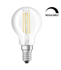 444814 LAMPARA ESFERICA FIL LED REGULABLE E14 3,4W 2700K RETROFIT OSRAM