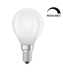 444647 LAMPARA ESFERICA FIL LED MATE REGULABLE E14 3,4W 4000K RETROFIT OSRAM