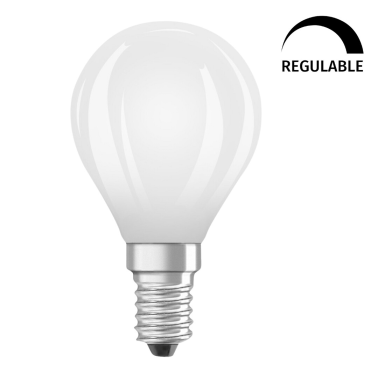 444647 LAMPARA ESFERICA FIL LED MATE REGULABLE E14 3,4W 4000K RETROFIT OSRAM