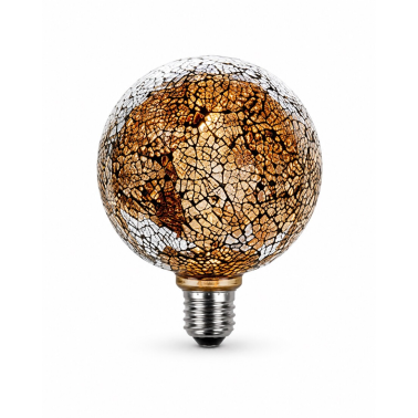 2601966-PL LAMPARA LED TIFFANY E27 3,5W PLATA F-BRIGHT
