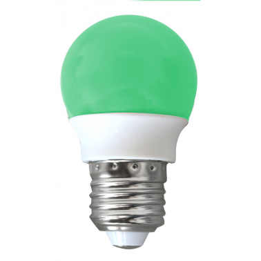 2002376 LAMPARA ESFERICA LED 2W E27 VERDE GSC