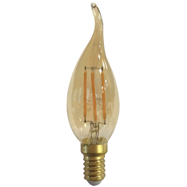 2601984 LAMPARA VELA PUNTA FILAMENTO LED GOLD 4W