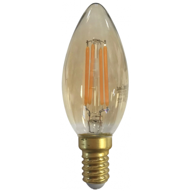 2601985 LAMPARA VELA FILAMENTO LED GOLD 4W E14