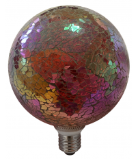 2601280-R LAMPARA LED TIFFANY E27 4W ROJA