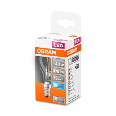 435209 LAMPARA ESFERICA LED 4W E14 4000K OSRAM