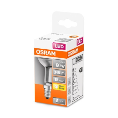 126022 LAMPARA R50 LED 4,3W E14 2700K 36° STAR OSRAM