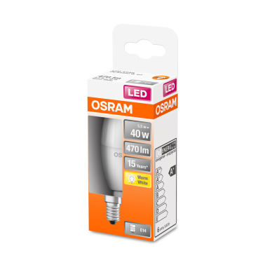 431072 LAMPARA VELA LED 4,9W E14 2700K STAR OSRAM