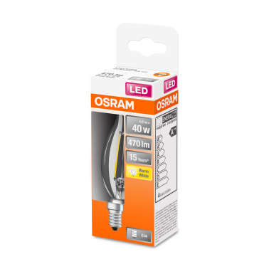 434226 LAMPARA VELA PUNTA FIL LED 4W 2700K RETROFIT OSRAM