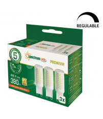WOJ+14484 3x LAMPARA LED REGULABLE G9 4W 3000K SPECTRUM