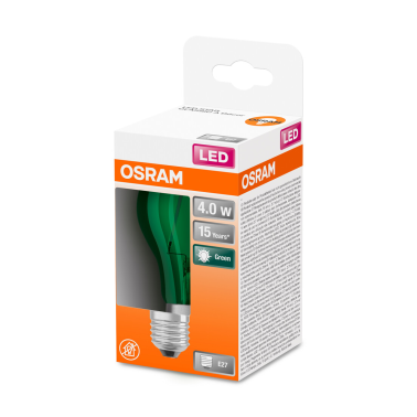 433984 LAMPARA STANDARD LED VERDE E27 2,5W STAR DECOR OSRAM