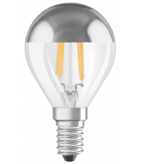 447134 LAMPARA ESFERICA PLATA FIL LED E14 4W 2700K RETROFIT MIRROR OSRAM
