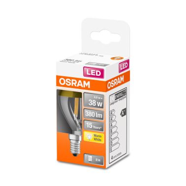 456549 LAMPARA ESFERICA ORO FIL LED E14 4W 2700K RETROFIT MIRROR OSRAM