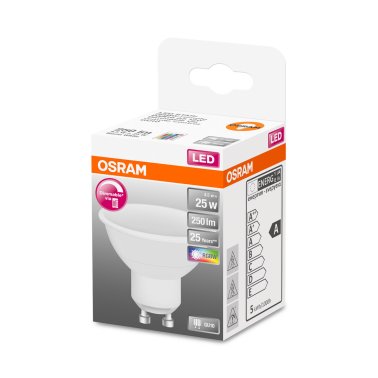 445970 LAMPARA PAR16 LED GU10 2700K+RGB 4,5W C/MANDO RETROFIT OSRAM