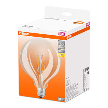 972384 LAMPARA GLOBO FIL LED E27 4W 2700K 125mm RETROFIT OSRAM