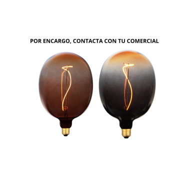 2601271-V LAMPARA G175 FILAMENTO LED DECORATIVO E27 4W 1800K 150Lm VERDE NARANJA EB