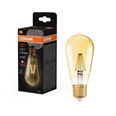 091377 LAMPARA PERA FILAMENTO LED VINTAGE 4W 2700K OSRAM
