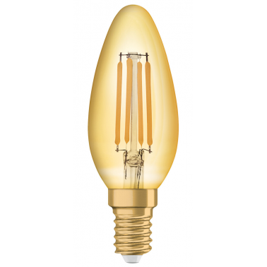 091476 LAMPARA VELA FILAMENTO LED E14 4W 2400K VINTAGE 1906 OSRAM