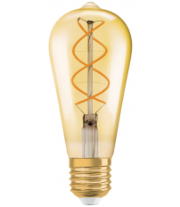 091292 LAMPARA PERA FIL ESPIRAL LED E27 4W 2000K OSRAM