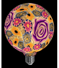 2601290 LAMPARA LED GLOBO ROSA PURPURA E27 4W 3000