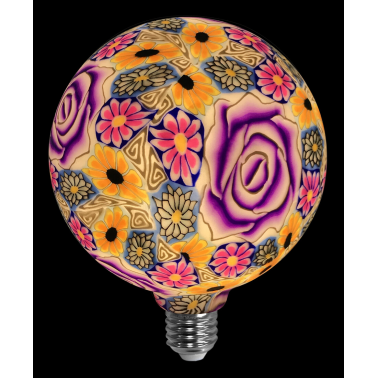 2601290 LAMPARA LED GLOBO ROSA PURPURA E27 4W 3000