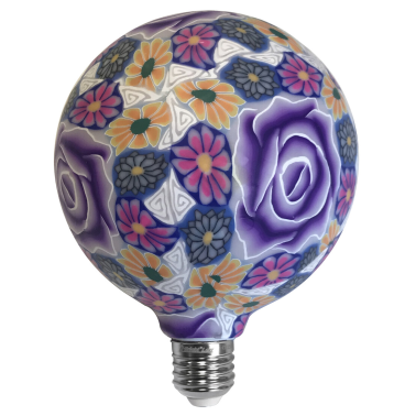 2601290 LAMPARA LED GLOBO ROSA PURPURA E27 4W 3000