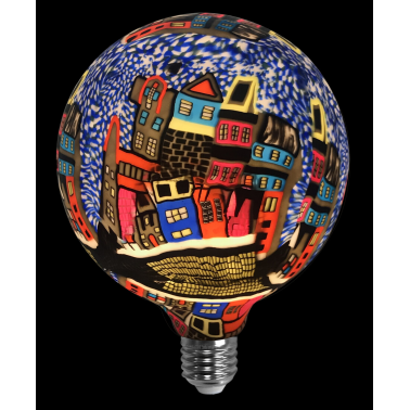 2601291 LAMPARA LED GLOBO CASAS AZUL E27 4W 3000K