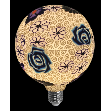 2601294 LAMPARA LED GLOBO AZUL/BLANCA E27 4W 3000K
