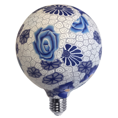 2601294 LAMPARA LED GLOBO AZUL/BLANCA E27 4W 3000K