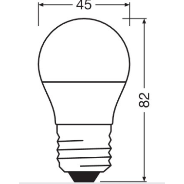 021961 LAMPARA ESFERICA LED E27 4,9W 6500K STAR OSRAM
