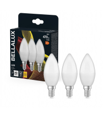 595507 3u LAMPARA VELA LED E14 4,9W 2700K BELLALUX