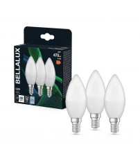 595484 3u LAMPARA VELA LED E14 4,9W 4000K BELLALUX