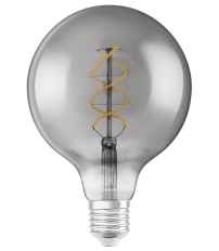 269989 LAMPARA GLOBO FIL LED E27 5W 1800K 125mm VINTAGE SMOKE 1906 OSRAM