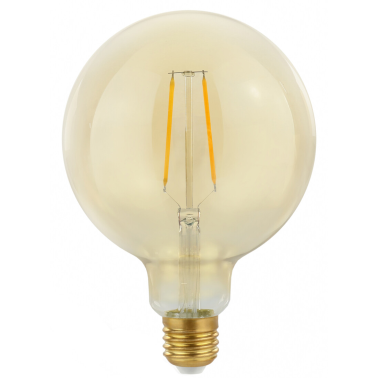 WOJ+14461 LAMPARA GLOBO FIL LED AMBAR G125 5W 2400K SPECTRUM