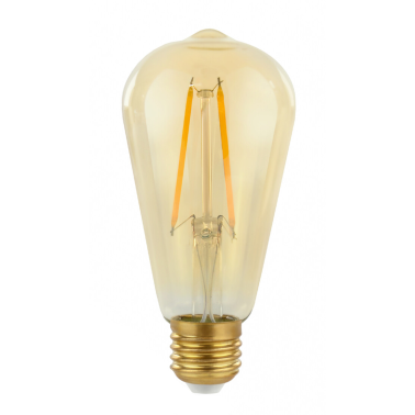 WOJ+14460 LAMPARA PERA FIL LED AMBAR E27 5W 2400K SPECTRUM