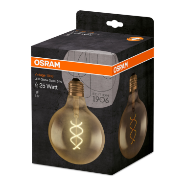 092136 LAMPARA GLOBO FIL ESPIRAL LED E27 4W 2000K