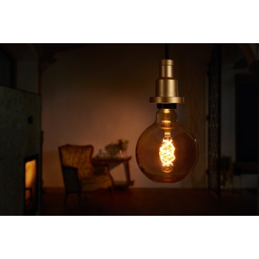 092136 LAMPARA GLOBO FIL ESPIRAL LED E27 4W 2000K