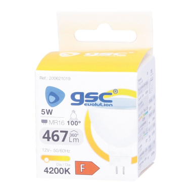 200621019 LAMPARA DICROICA LED MR16 5W 4200K 12V GSC