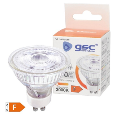 200621066 LAMPARA LED DICROICA CRISTAL 38º 5W GU10 3000K GSC