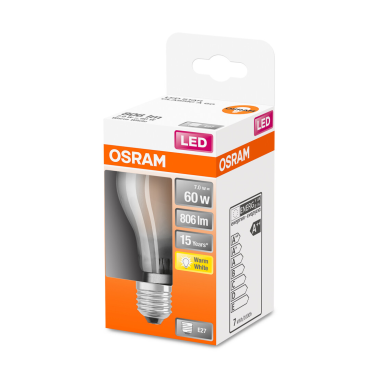 467738 LAMPARA STANDARD FIL LED MATE E27 5,9W 2700K RETROFIT OSRAM