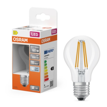 467998 LAMPARA STANDARD FIL LED E27 5,9W 4000K RETROFIT OSRAM