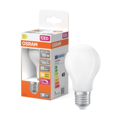 465079 LAMPARA STANDARD FIL LED MATE REGULABLE E27 5,9W 2700K RETROFIT OSRAM